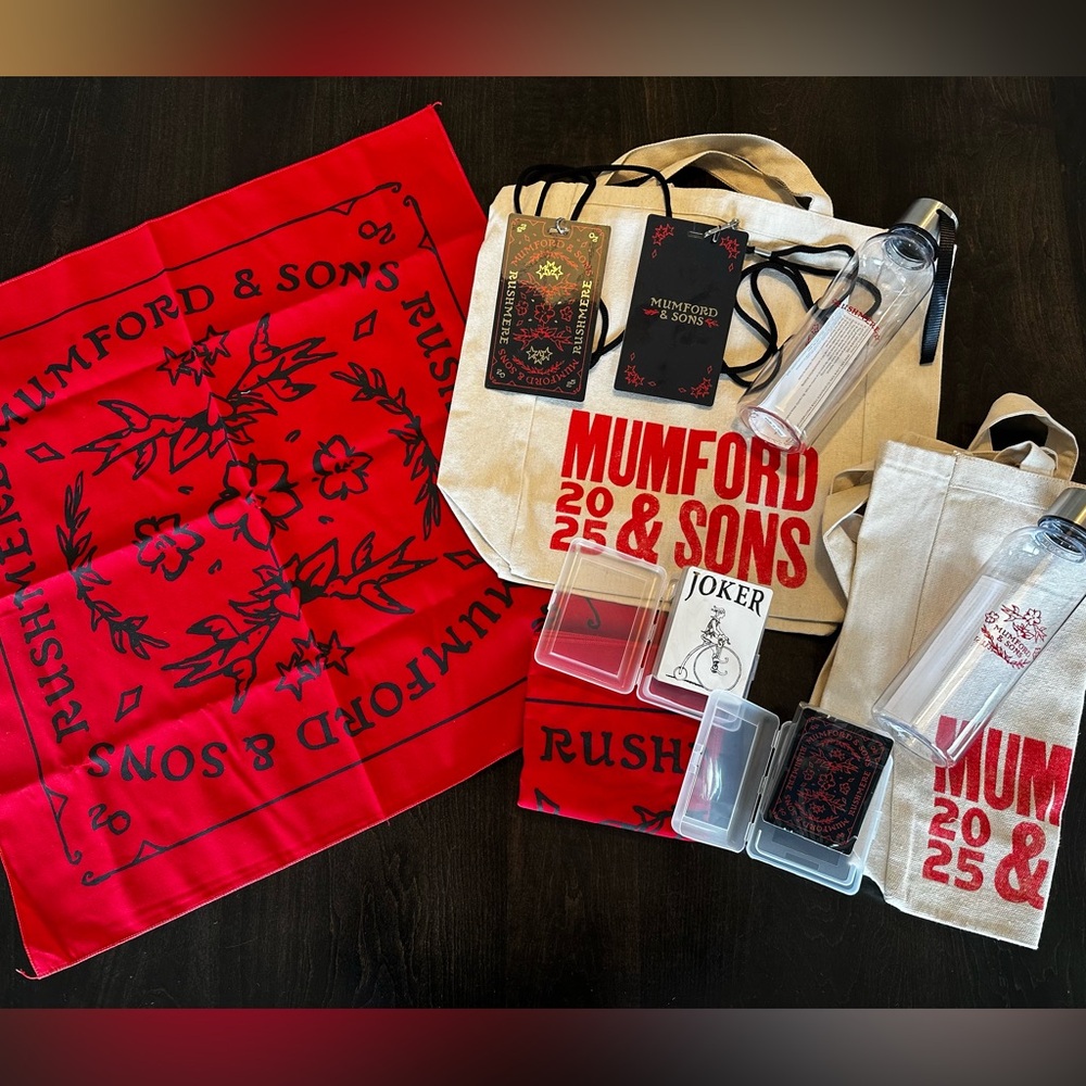 Mumford & Sons 2025 Tour Merchandise